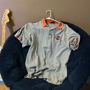Harley Davison vintage collar shirt